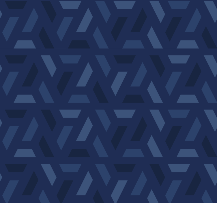 Rollo fenster blau mit dreiecks-muster - TenStickers