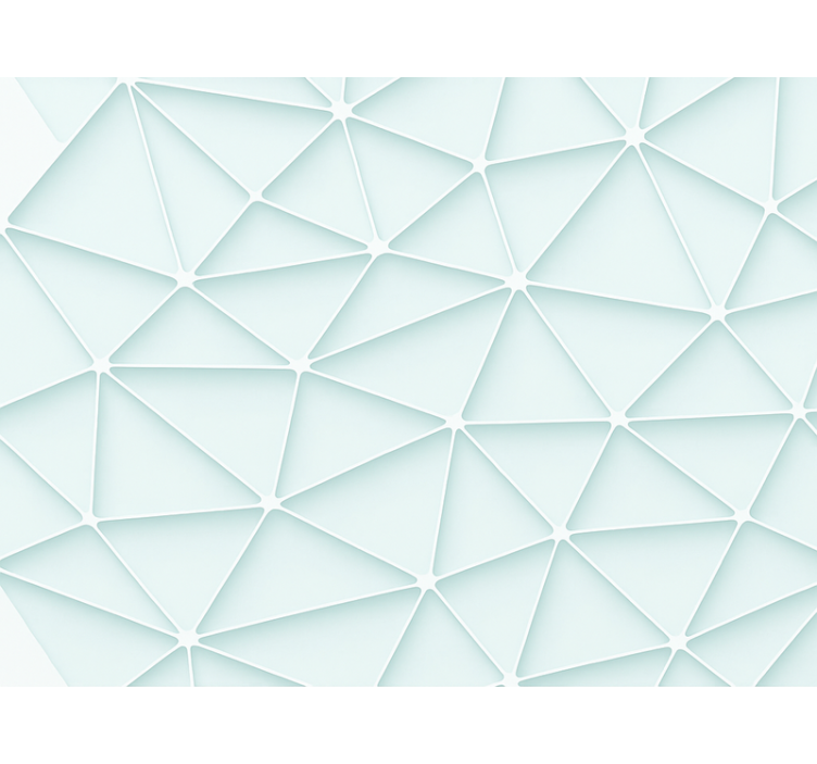Rollo fenster blau im abstrakten dreieckdesign - TenStickers