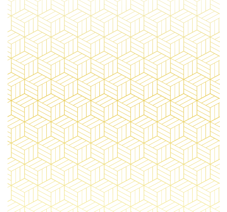 Fenster rollo modern mit geometrischen goldwürfeln - TenStickers