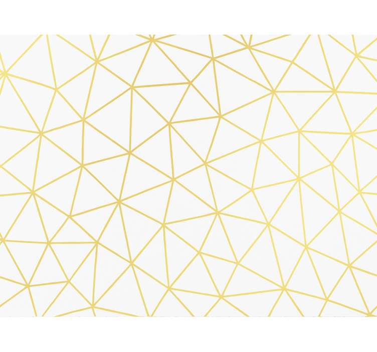 Fenster rollo modern goldenes geometrisches prismamosaik - TenStickers