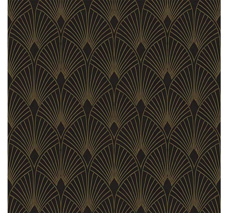 Fenster rollo modern gilded deco fächer - TenStickers