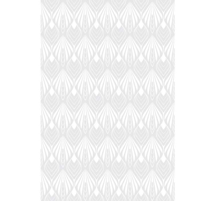 Fenster rollo modern mit weiß-grauem blättermuster - TenStickers