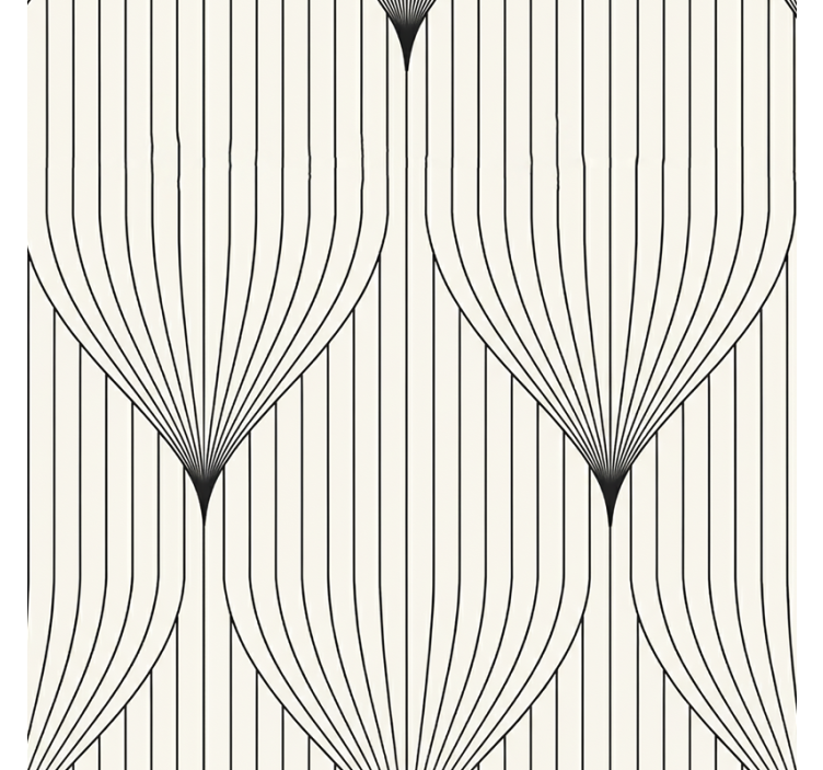 Fenster rollo modern mit symmetrischem federdesign - TenStickers