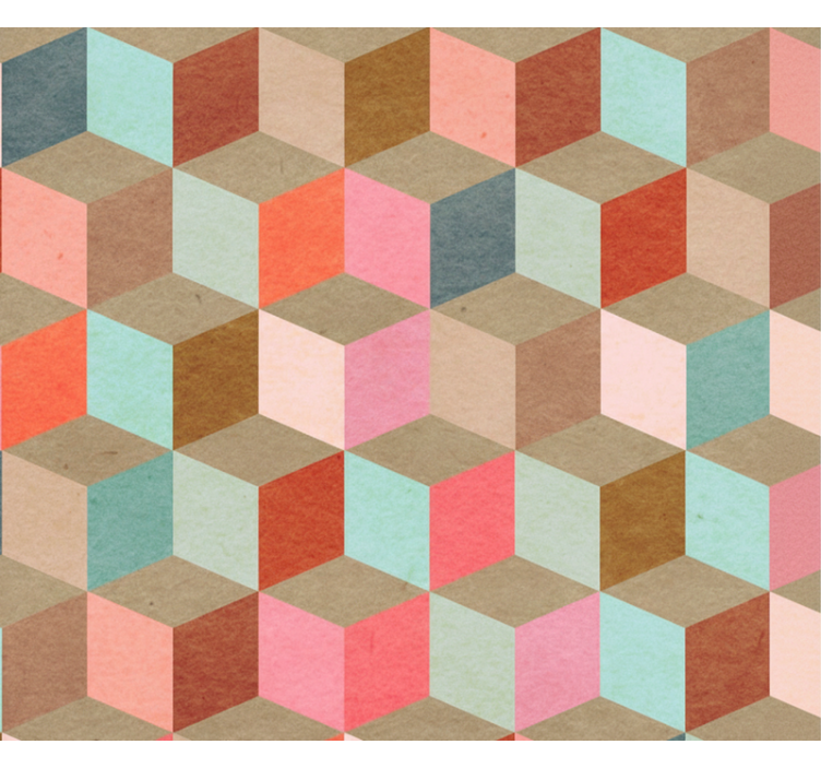 Fenster rollo modern pastell geometrisches kraftmuster - TenStickers