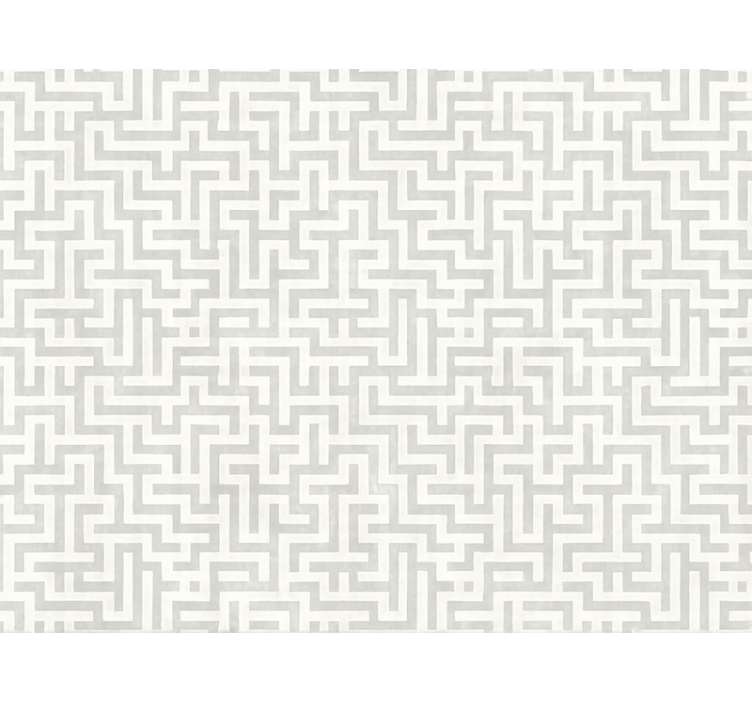 Fenster rollo modern im silberne labyrinth design - TenStickers
