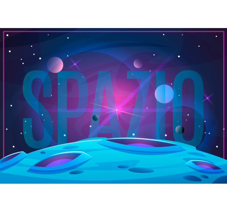 Rollo fenster blau universum und raum - TenStickers