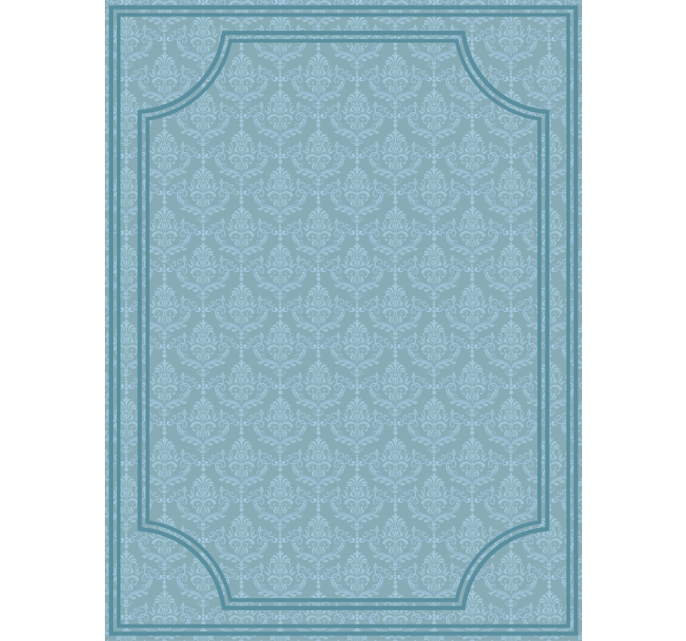 Rollo fenster blau im barocken stil - TenStickers