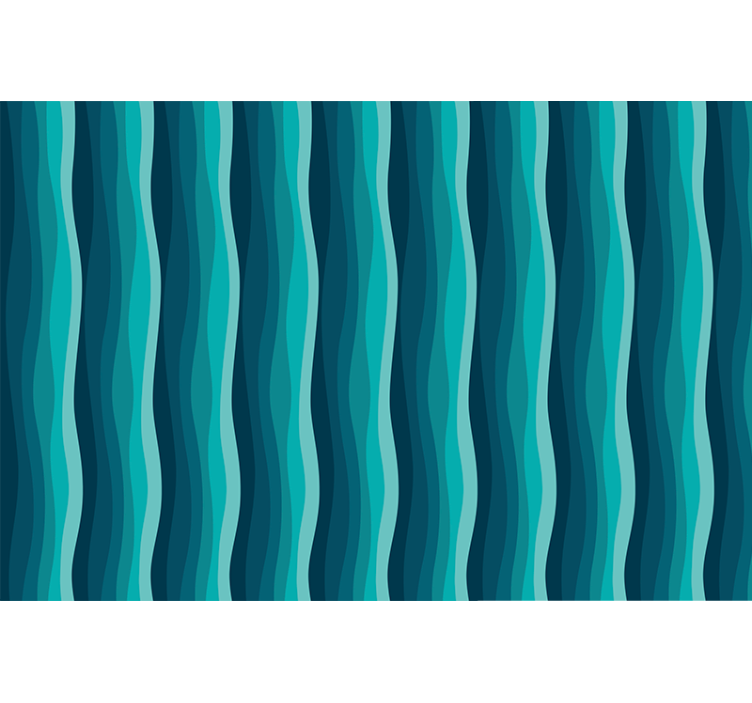 Rollo fenster blau wellenmuster design - TenStickers