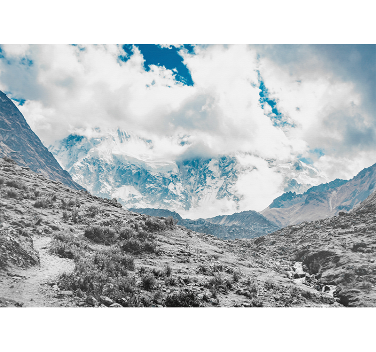 Rollo fenster wohnzimmer salkantay pass schnee - TenStickers