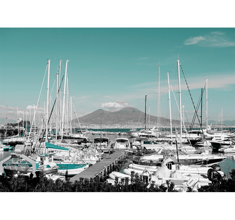 Rollo fenster wohnzimmer vesuvius landschaft - TenStickers
