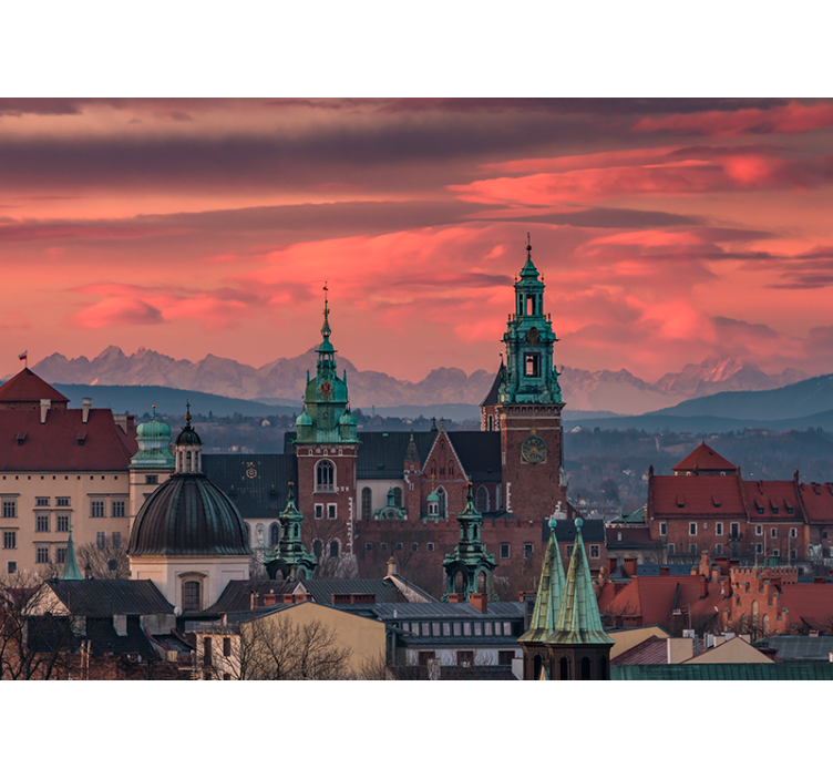 Rollo fenster wohnzimmer krakau mit tatra-bergblick - TenStickers