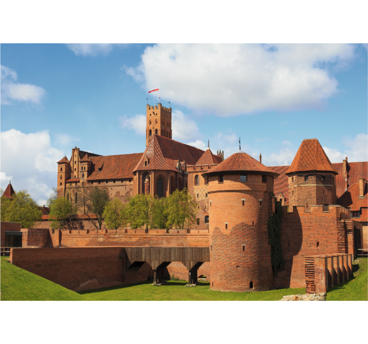 Rollo fenster wohnzimmer malbork schloss - TenStickers