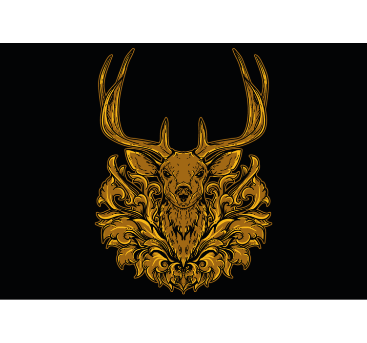 Rollo fenster wohnzimmer golden hirsch - TenStickers