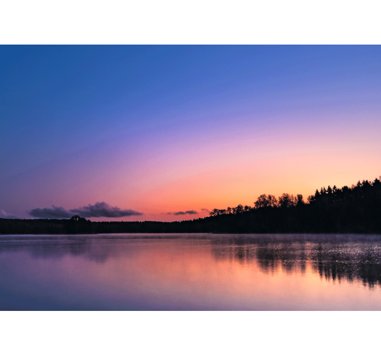 Rollo fenster wohnzimmer sonnenuntergang mazurensee - TenStickers