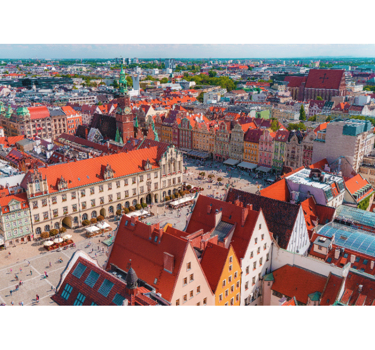 Rollo fenster wohnzimmer wrocław panorama aussicht - TenStickers
