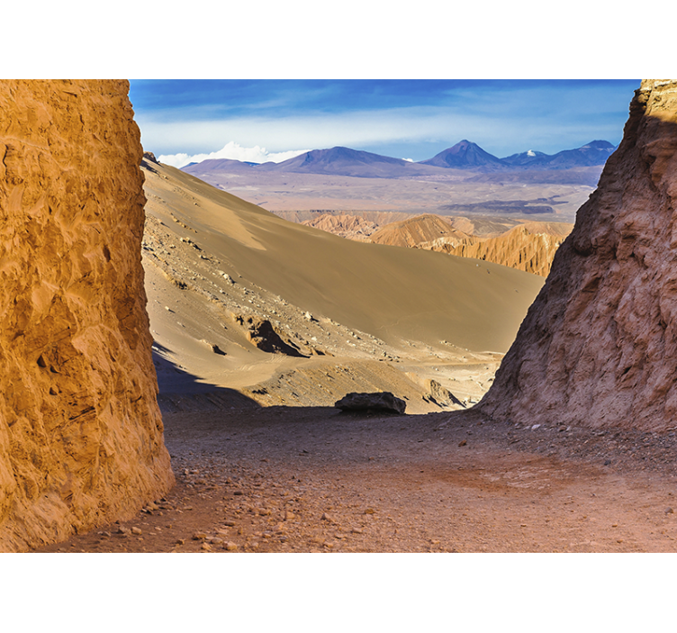 Rollo fenster wohnzimmer im atacama wüstendesign - TenStickers