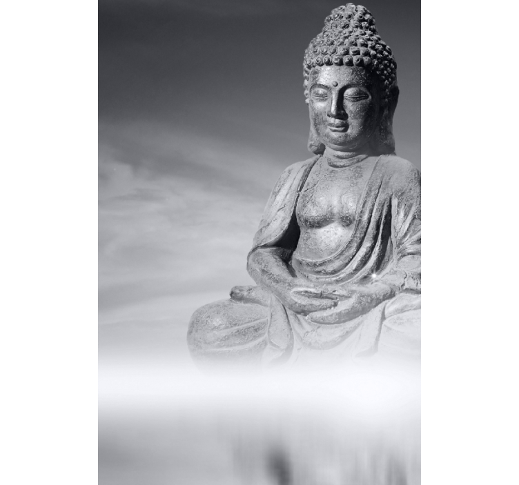 Rollo fenster wohnzimmer buddha zen stil - TenStickers
