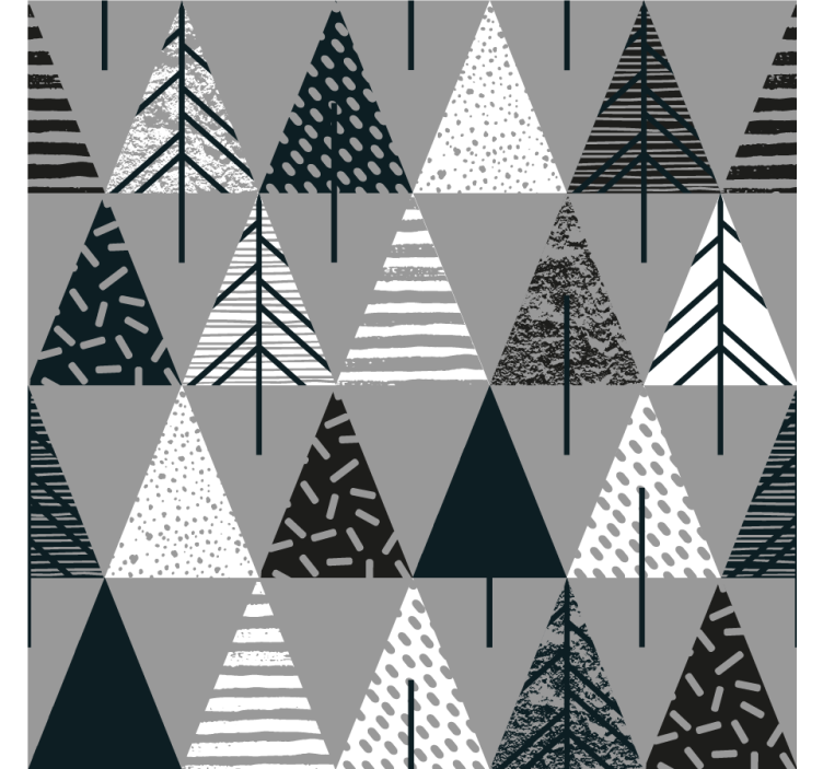 Rollo fenster wohnzimmer minimalistische bäume nordisch - TenStickers