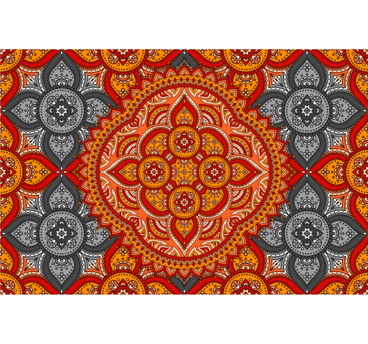 Rollo fenster wohnzimmer mandala kunst von henna - TenStickers