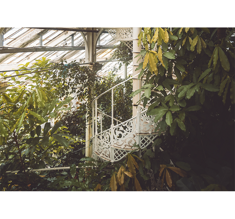 Rollo fenster wohnzimmer im cottagecore stil - TenStickers