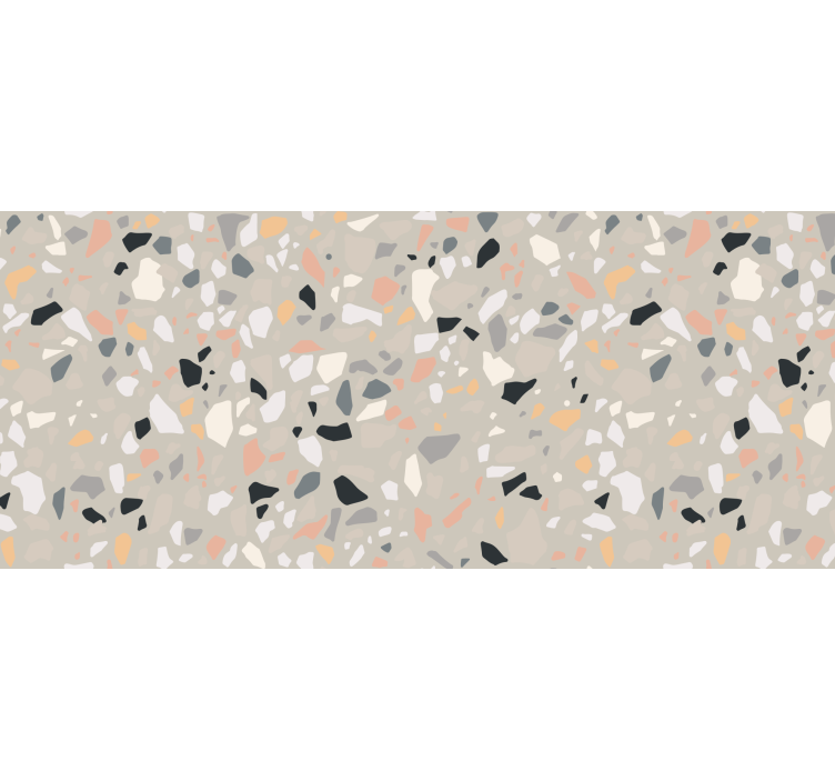 Rollo fenster beige im beige terrazzo design - TenStickers