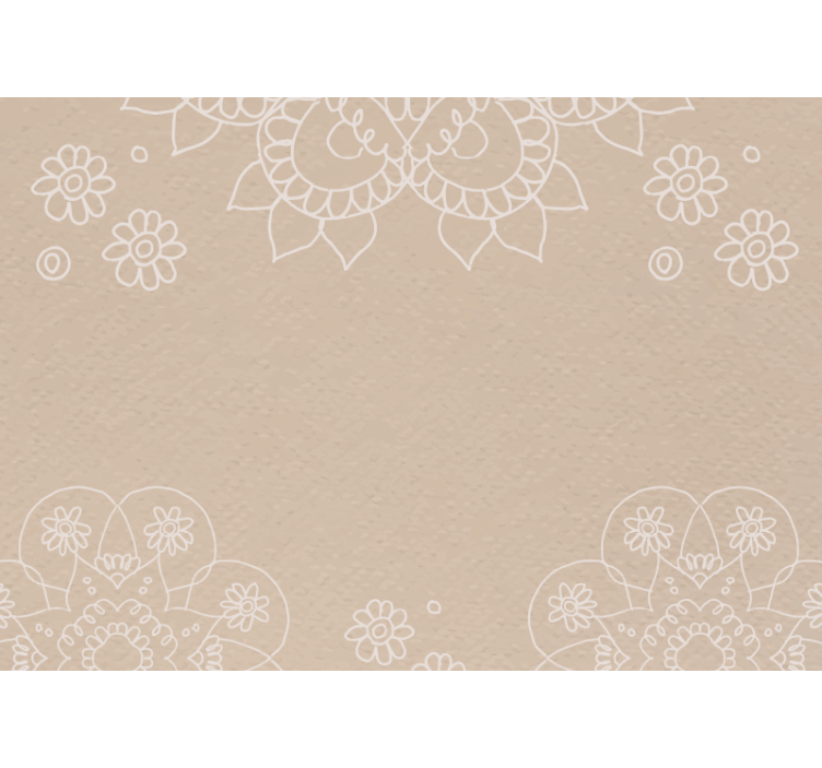 Rollo fenster beige im india mandala muster - TenStickers