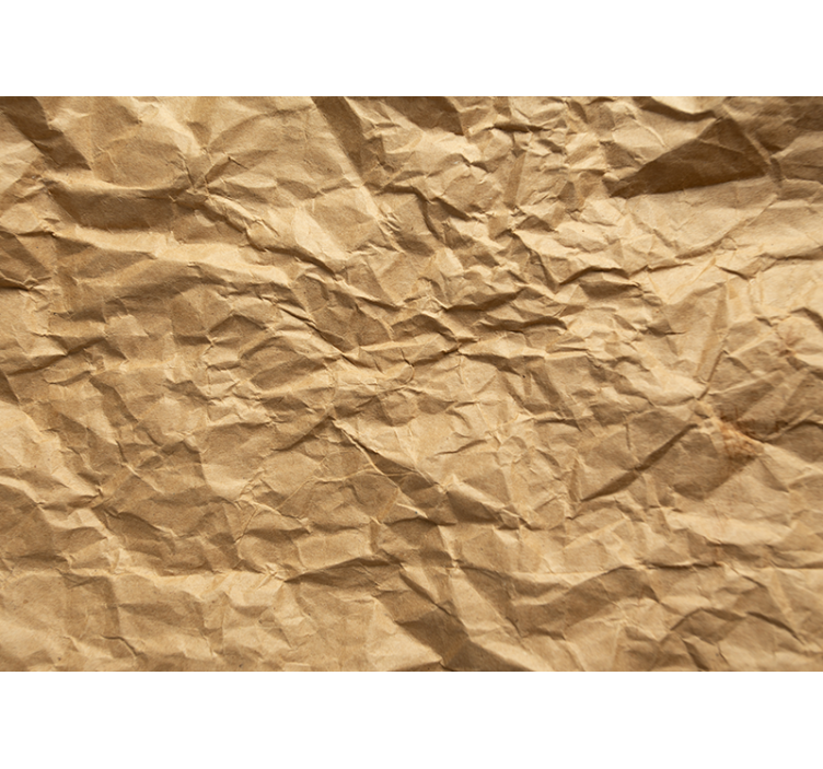Rollo fenster beige aus braunem wellpappepapier - TenStickers