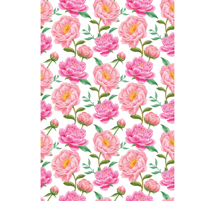 Rosa Blume klassisches rollo - TenStickers
