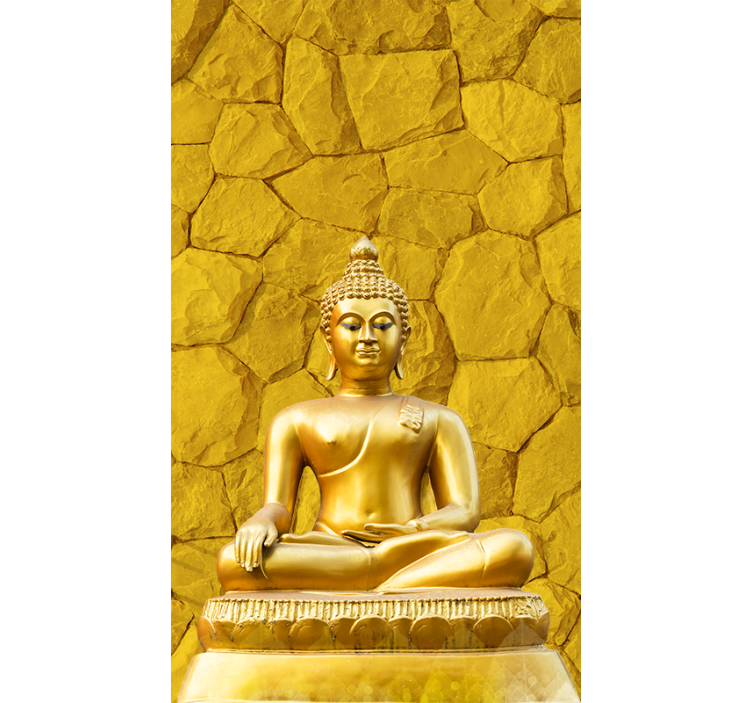 Goldener Buddha Zen Rollo - TenStickers