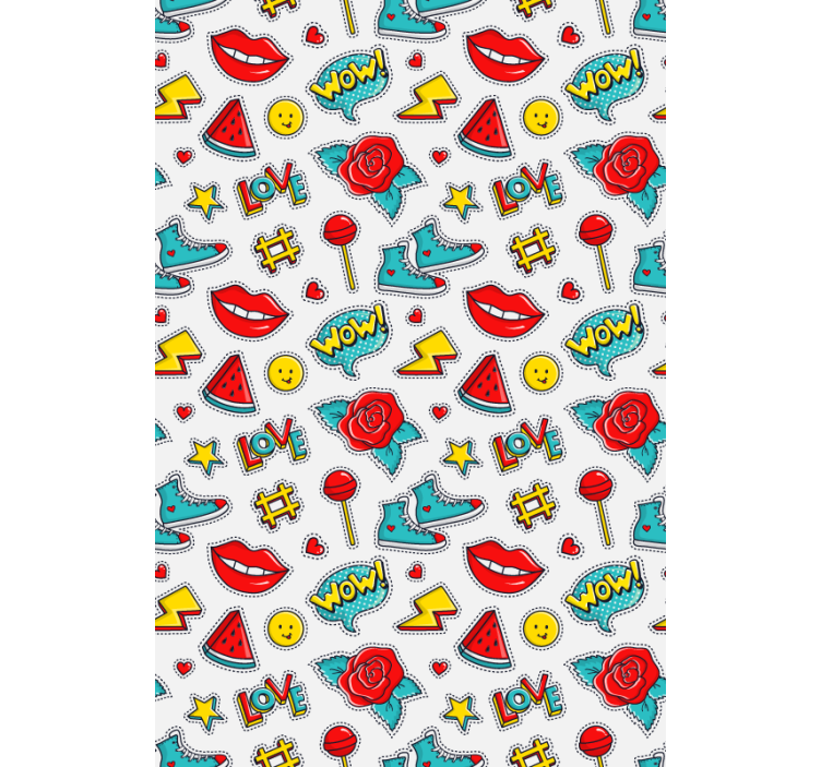 Rollo Fenster Spaß muster der popkultur - TenStickers