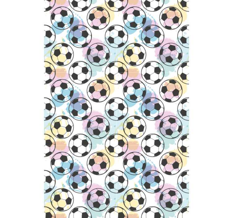 Mehrfarbige Explosion Fußball Sport Rollo - TenStickers