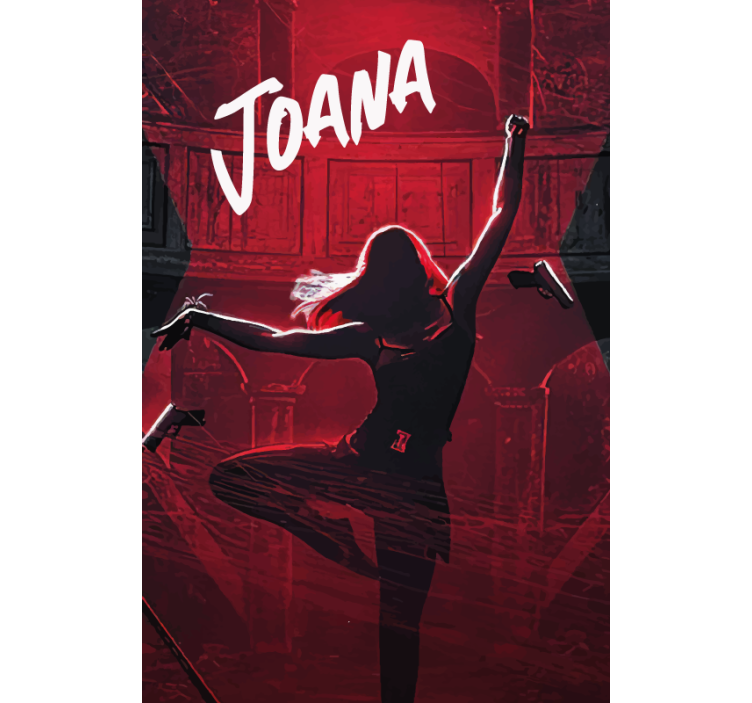 Rollo Fenster mit Namen dynamische tanzpose - TenStickers