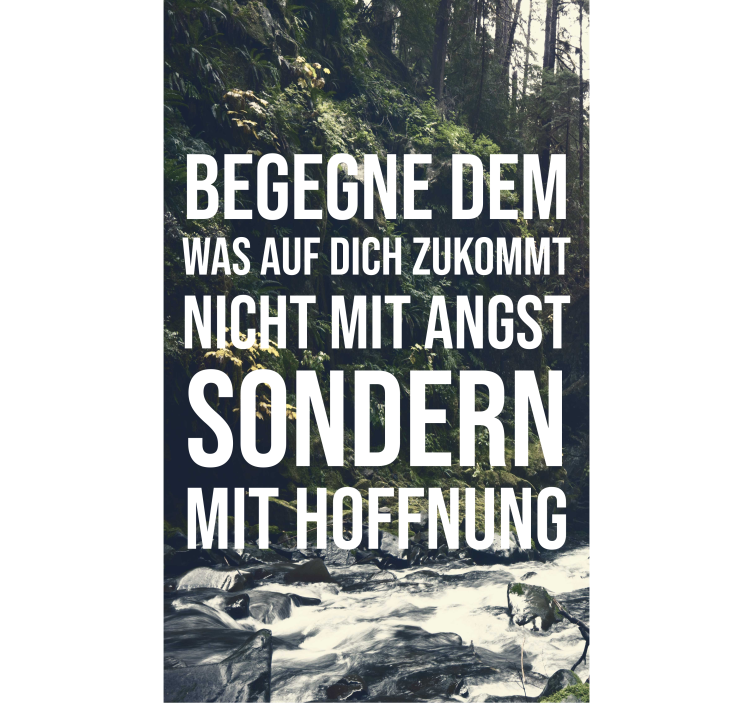 Rollo mit Sprüchen Gesicht hoffnung - TenStickers