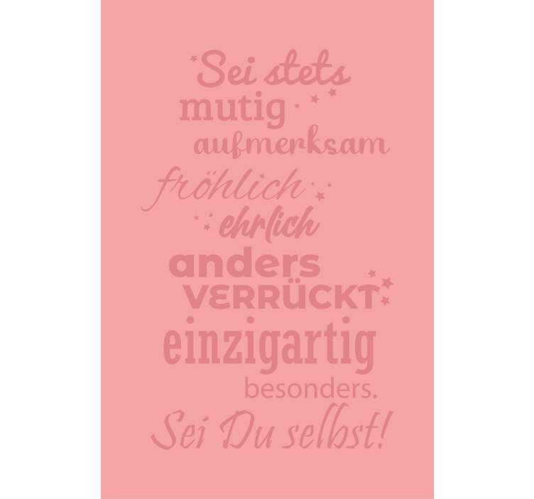 Rollo mit Sprüchen Sei immer voller mut - TenStickers