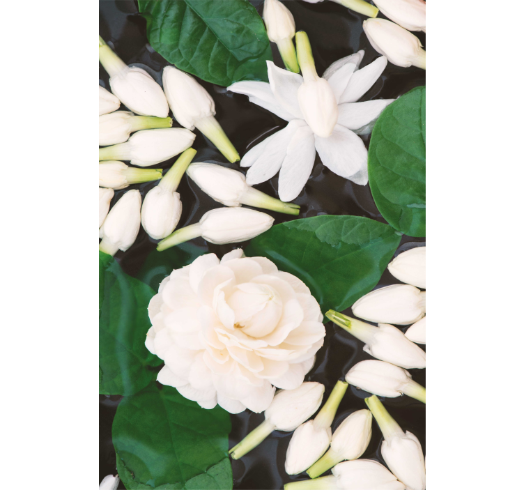 Rollo mit Blumen Schöne seeblume - TenStickers