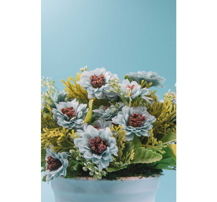 Rollo Fenster Blumen saftiges arrangement - TenStickers