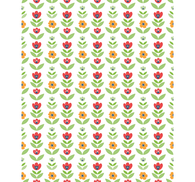 Rollo Fenster Blumen bezauberndes blumenmuster - TenStickers