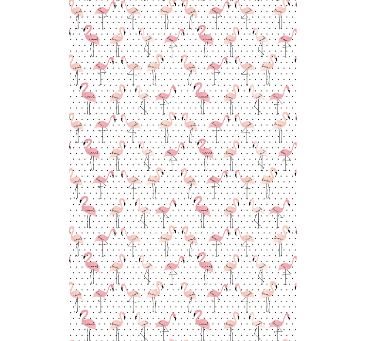 Rollo Fenster Tiere flamingo-muster - TenStickers