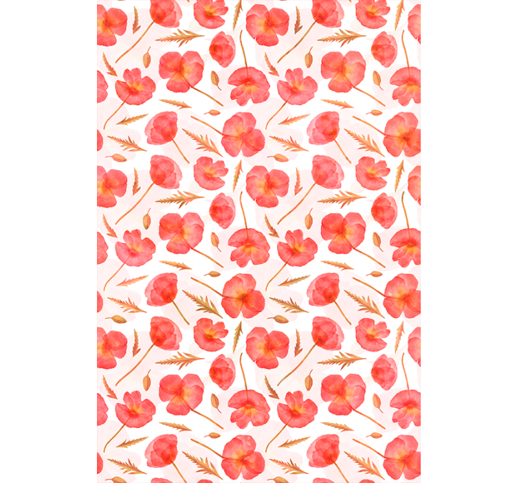 Rollo Fenster Blumen zarte florale muster - TenStickers