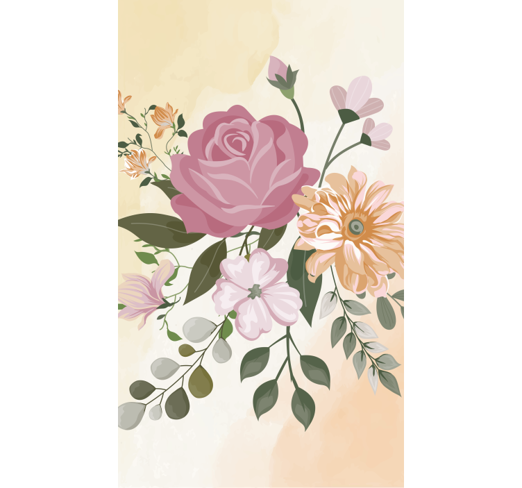 Rollo mit Blumen und Pflanzen Realistisch - TenStickers