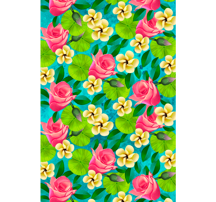 Rollo mit Blumen und Pflanzen Bunte blumen - TenStickers
