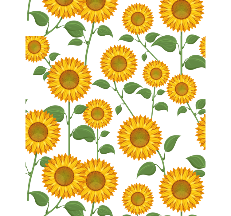 Rollo mit Blumen Animierte sonnenblumen - TenStickers