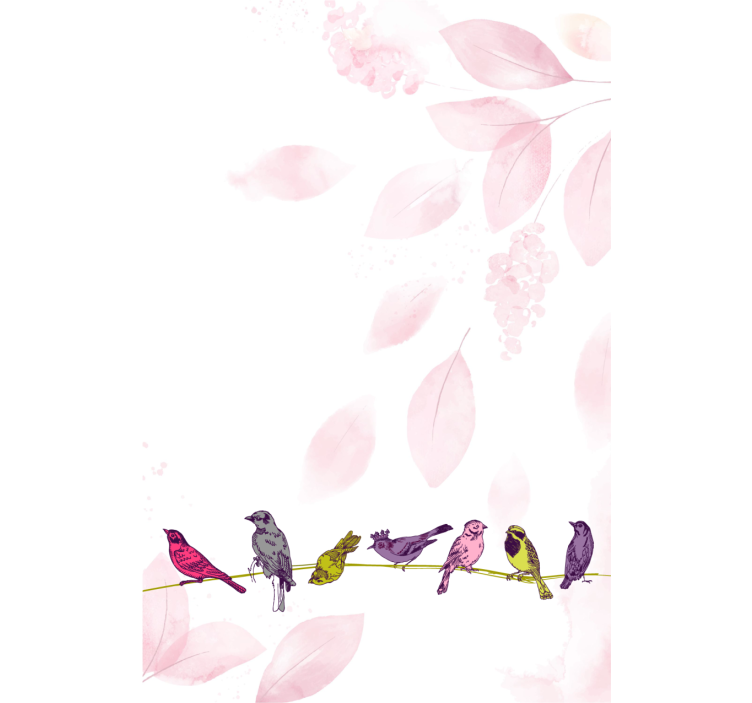 Rollo Fenster weitere Tiere vögel auf dem ast - TenStickers