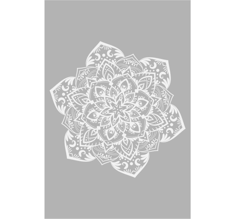 rollo Ehe Graues minimalistisches mandala - TenStickers