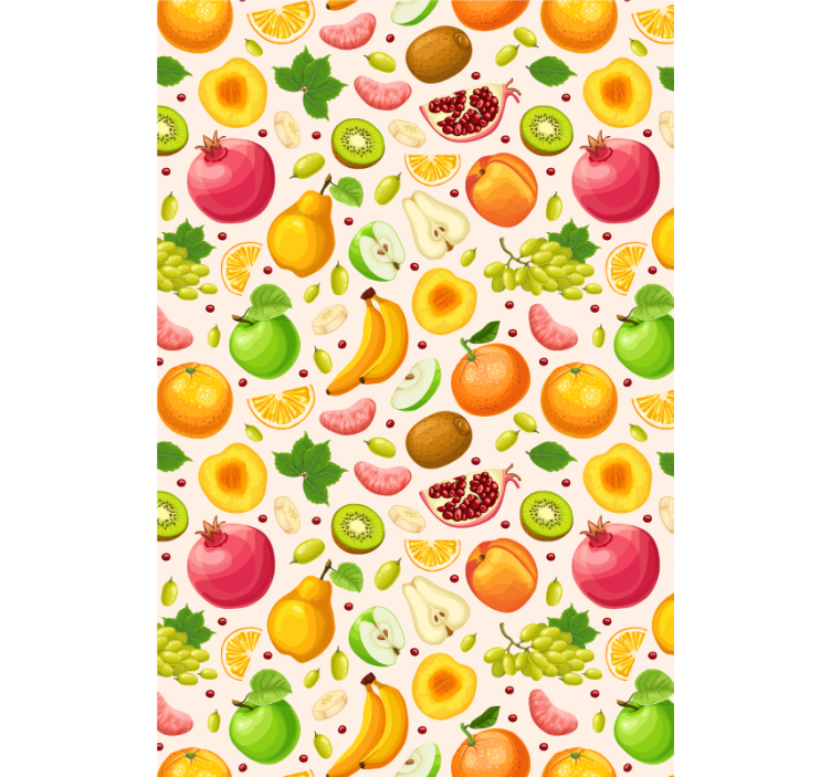 Rollo mit Obst und Gemüse Obstscheiben - TenStickers