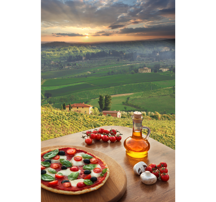 Rollo Fenster Obst italienische kulinarische landschaft - TenStickers