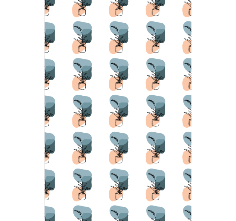 Rollo Fenster Blumen minimalistisches orchideendesign - TenStickers