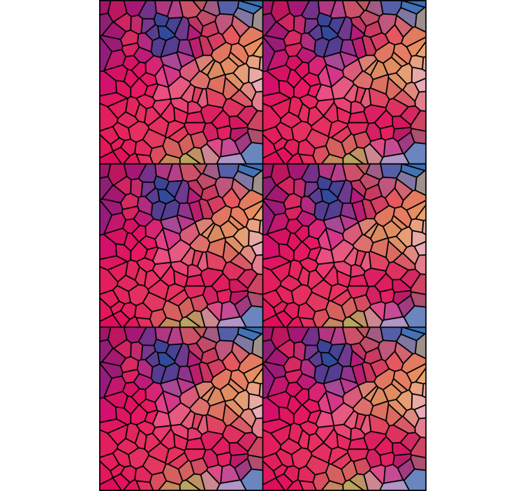 Rollo Fenster Muster mosaik-farbmuster - TenStickers