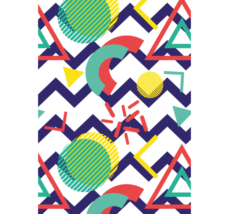 Fenster Rollo modern abstrakte lustige figuren - TenStickers