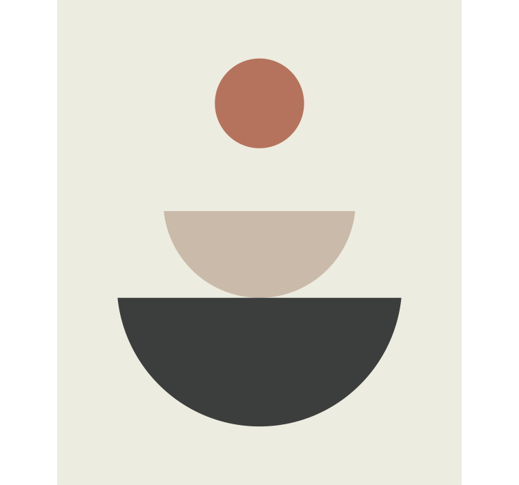 Rollo mit Zeichnungen Brunnen abstrakte geometrische kunst - TenStickers